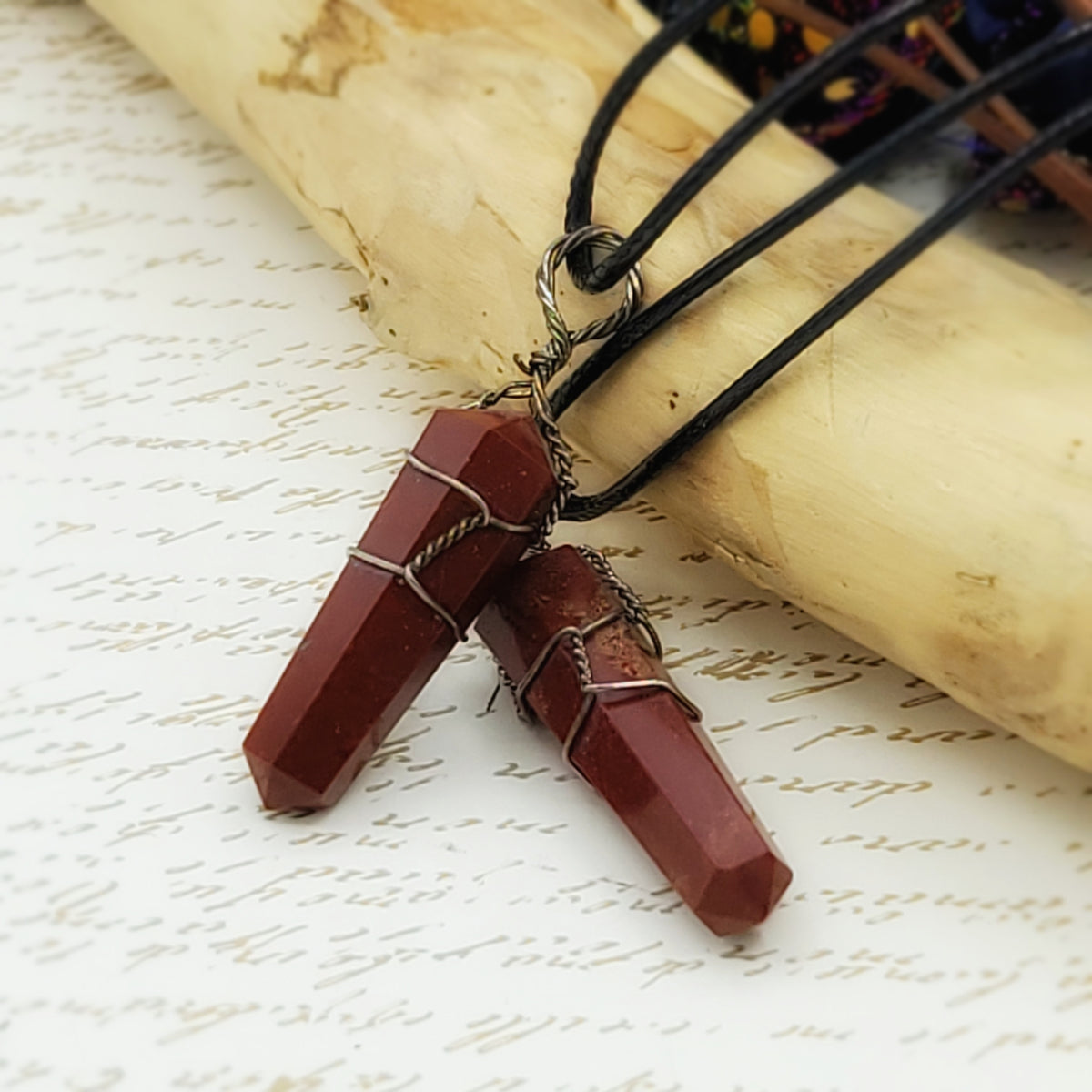 Red Jasper Wire Wrapped Choker
