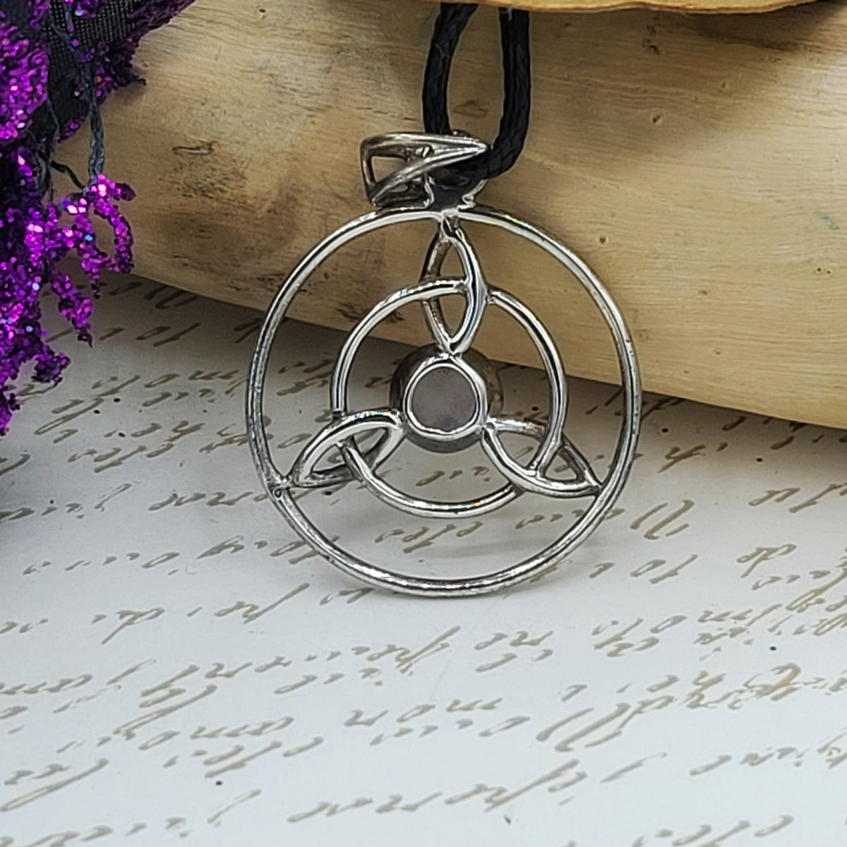 Silver Celtic Moonstone