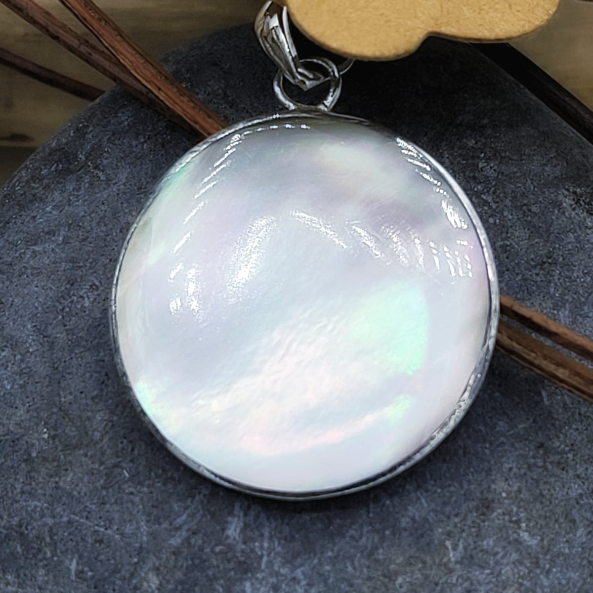 Silver Tree of Life Mother of Pearl