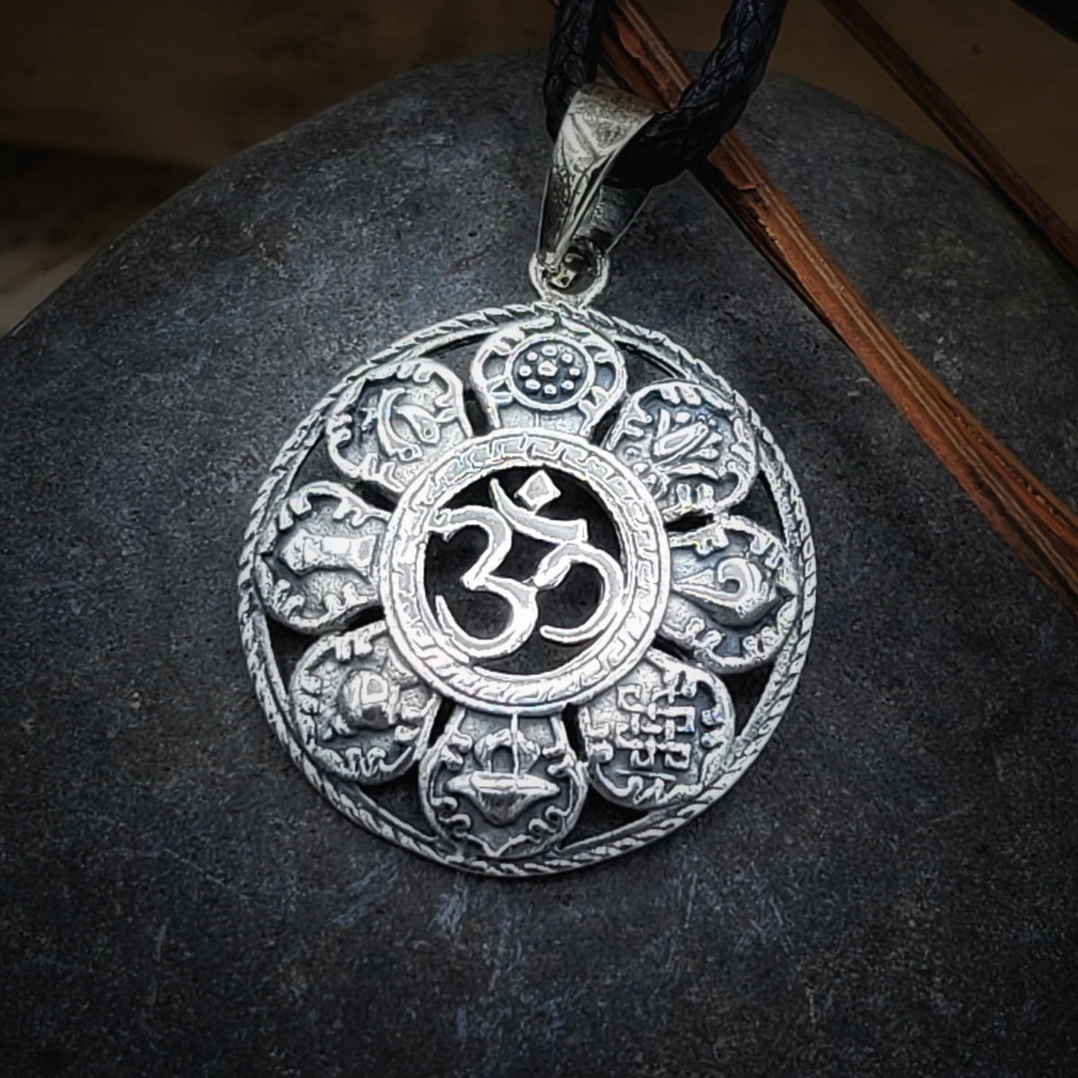 Silver Om Symbols