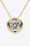 1 Carat Moissanite Pendant 925 Sterling Silver Necklace