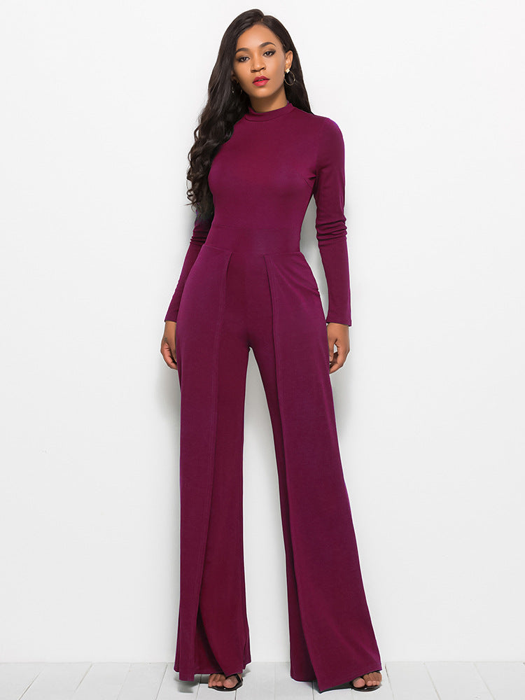 Elie Saab Bead Embroidered Long Sleeve Jumpsuit - District 5 Boutique