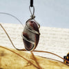 Brown Stone Wire Wrapped Pendant