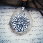 Silver Celtic Carolingian Cross