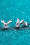 925 Sterling Silver Reindeer-Shaped Moissanite Ring