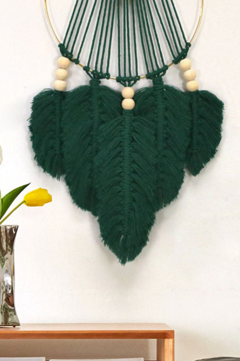 Feather Macrame Wall Hanging Decor