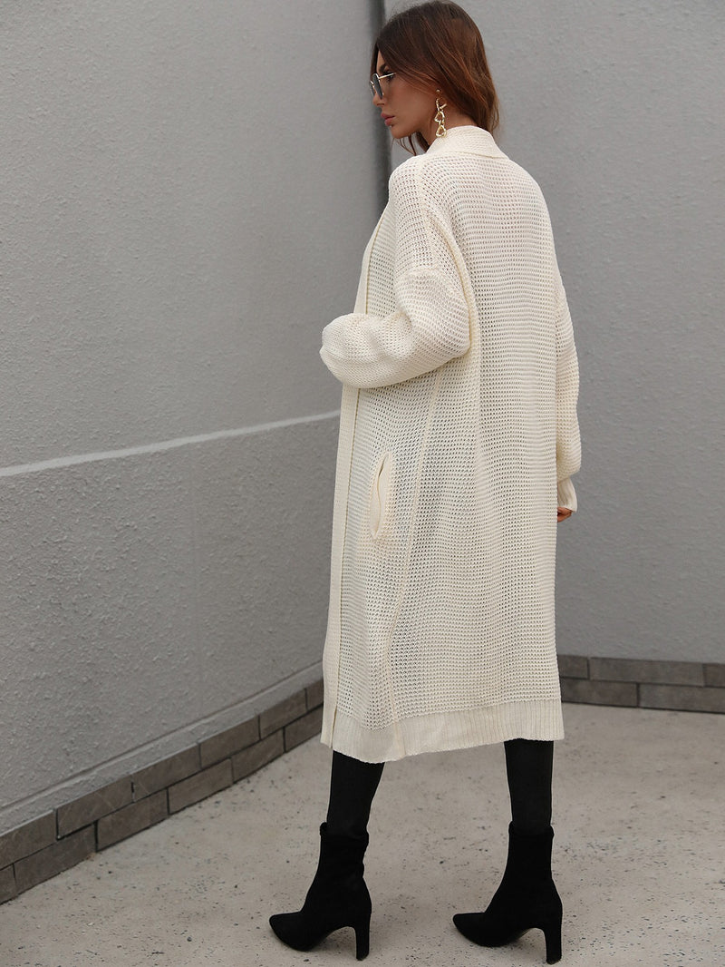 Waffle knit duster on sale cardigan