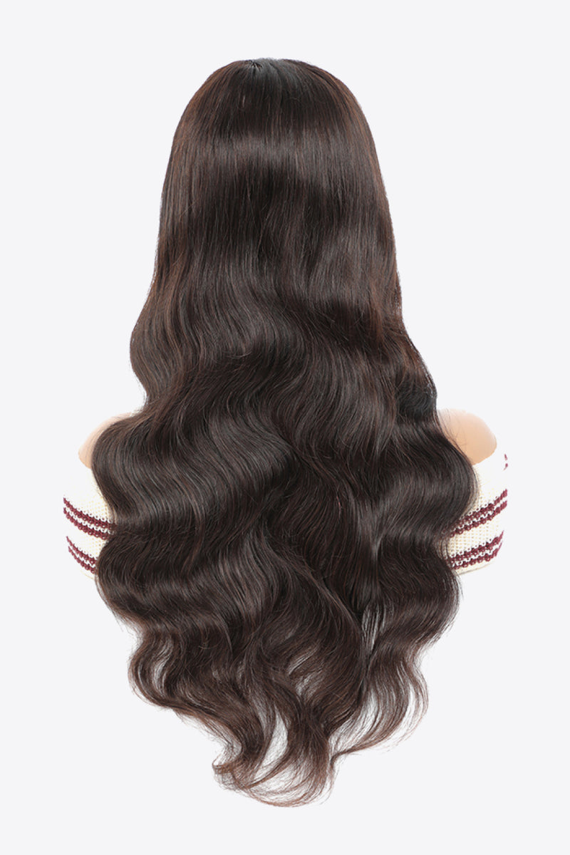 20" 13x4 Lace Front Wigs Body Wave Human Virgin Hair Natural Color 150% Density