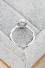 Opal 925 Sterling Silver Halo Ring