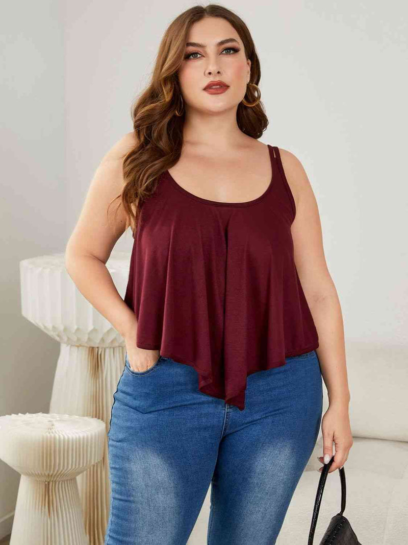 Plus Size Double-Strap Scoop Neck Cami – The Gypsy Den