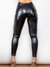 Glossy PU Leather Long Pants