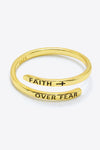 FAITH OVER FEAR Bypass Ring