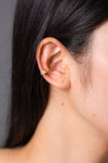 Inlaid Zircon Star Single Cuff Earring