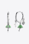 925 Sterling Silver Multi-Charm Drop Earrings
