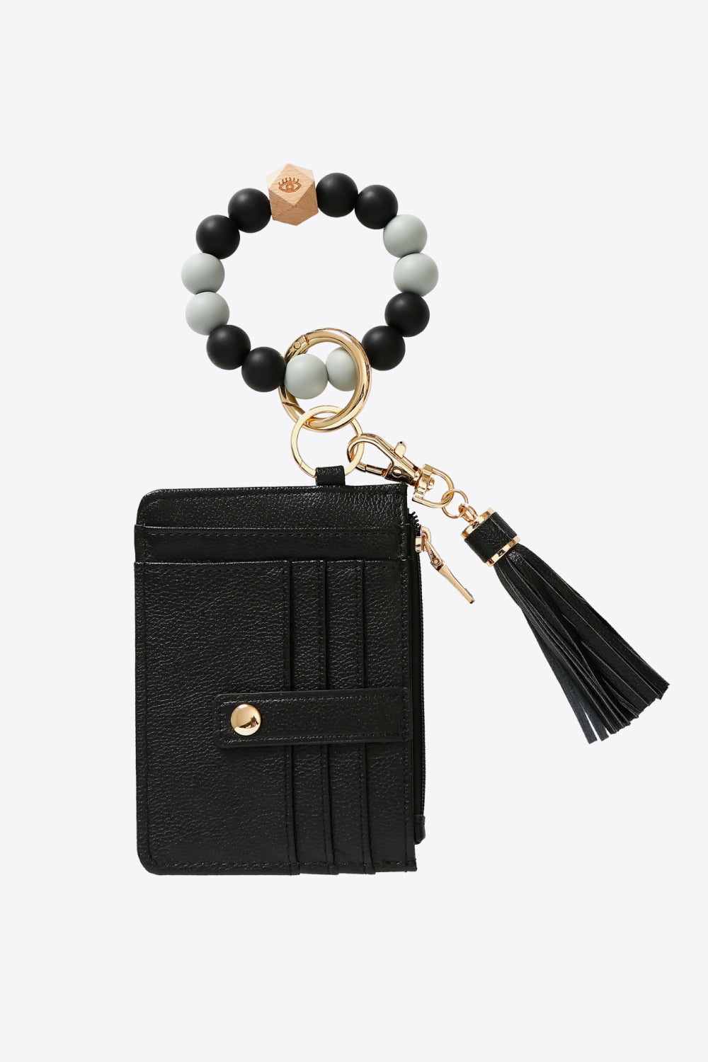 Beaded Bracelet Keychain with Wallet