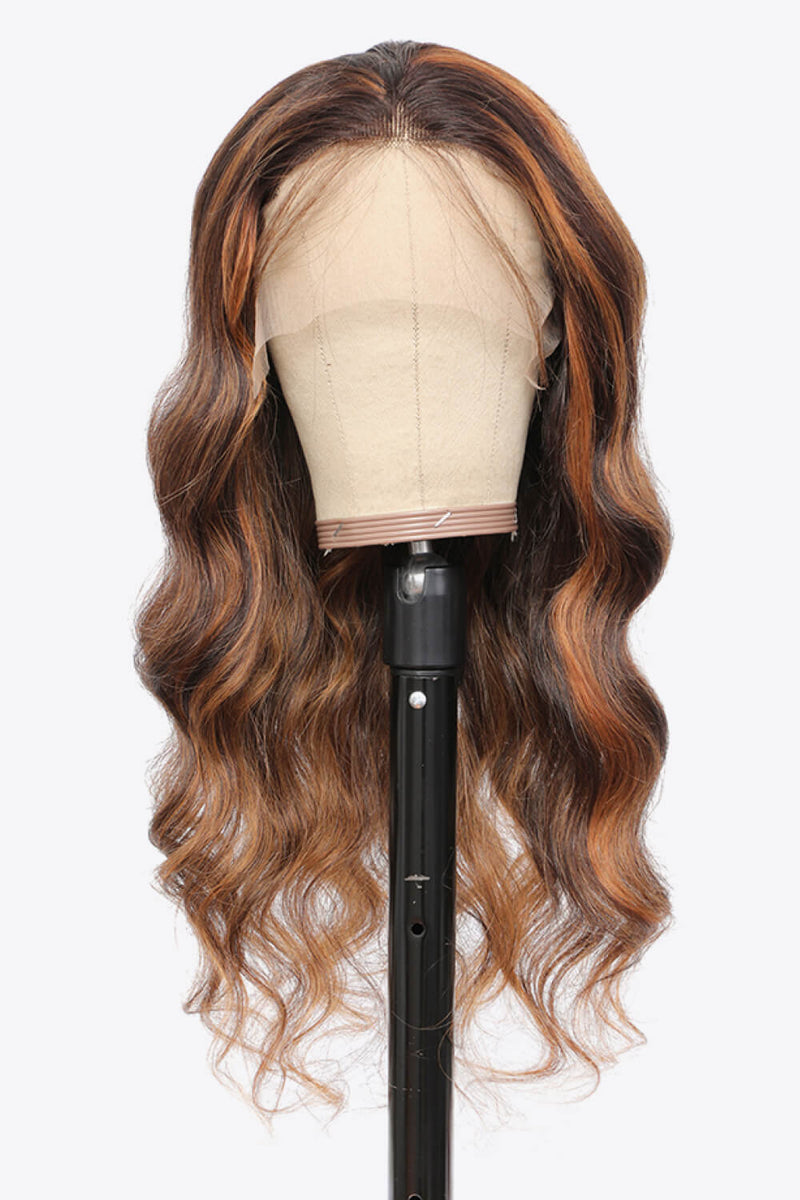 18" #P4/27 13x4 Lace Front Wigs Hightlight Human Hair Body Wave150% Density