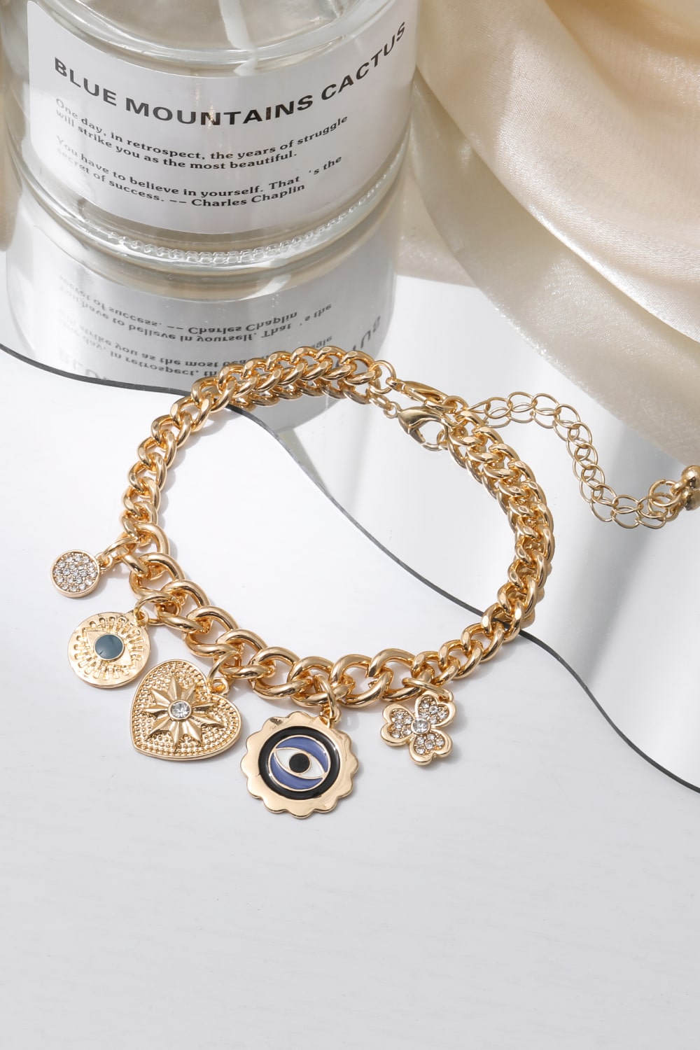 Multi-Charm Alloy Bracelet Style A / One Size