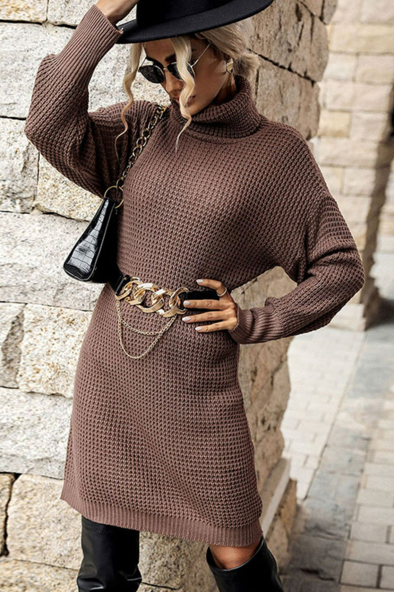 mini sweater dress turtleneck