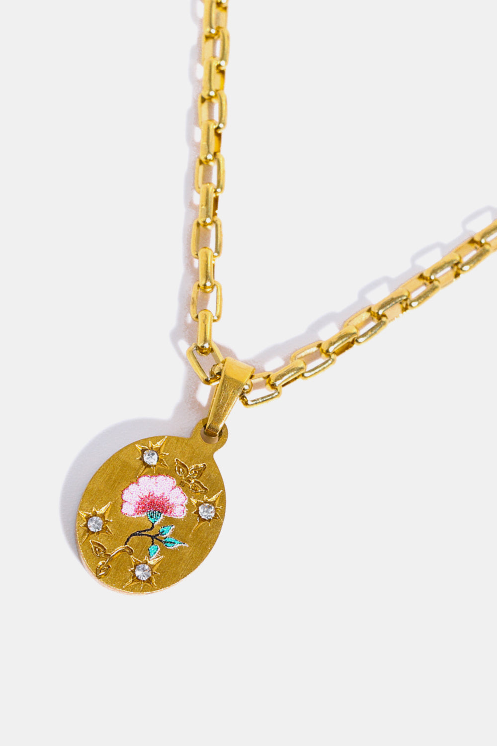 Stainless Steel 18K Gold-Plated Necklace